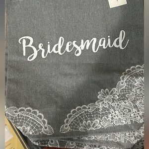 Grey totes for Wedding Party